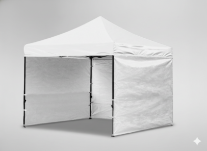 Vodeodolný záhradný pavilón, biely 3×3 m