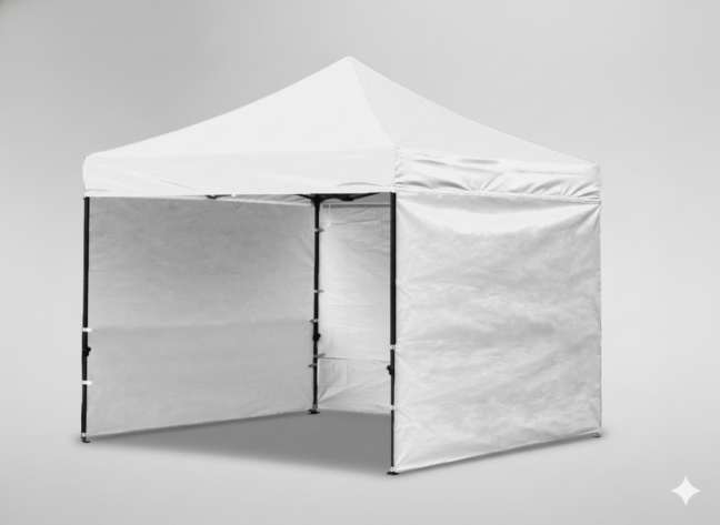 Vodeodolný záhradný pavilón, biely 3×3 m