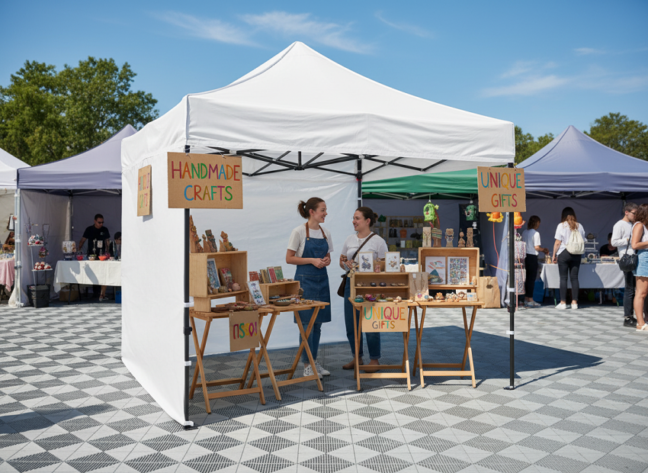 Vodeodolný záhradný pavilón, biely 3×3 m