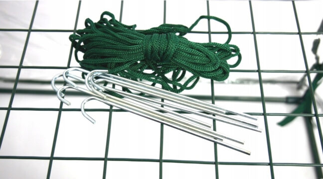 Záhradný fóliovník s policami, 140x140x200 cm