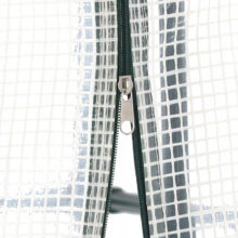 Záhradný fóliovník s policami, 140x140x200 cm