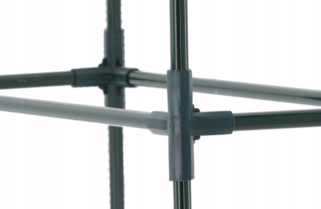 Záhradný fóliovník s policami, 140x140x200 cm