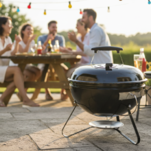 Guľatý gril na drevené uhlie