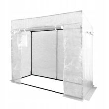 Praktický záhradný fóliovník na pestovanie, 200 x 77 x 168/146 cm