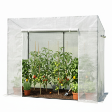 Praktický záhradný fóliovník na pestovanie, 200 x 77 x 168/146 cm