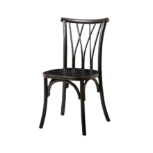 Drevená svadobná stolička VIENNA – čierna