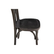 Drevená svadobná stolička VIENNA – čierna