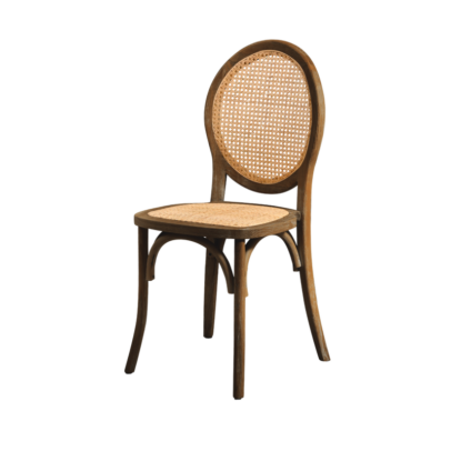 Drevená svadobná stolička PALACE – rustikálna hnedá