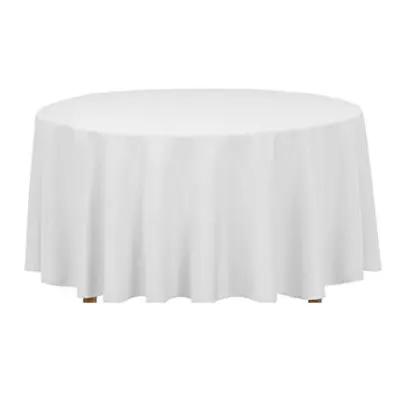 Okrúhla pokrývka/obrus na stôl – biely 320cm
