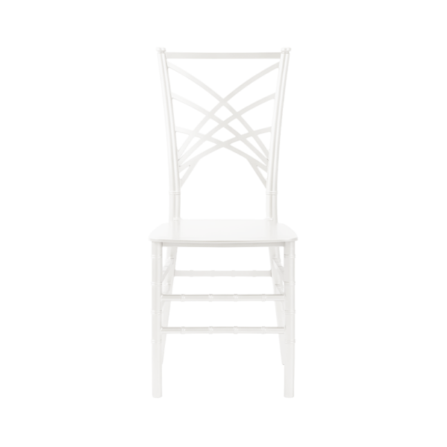 Svadobná stolička CHAMELEON – biela