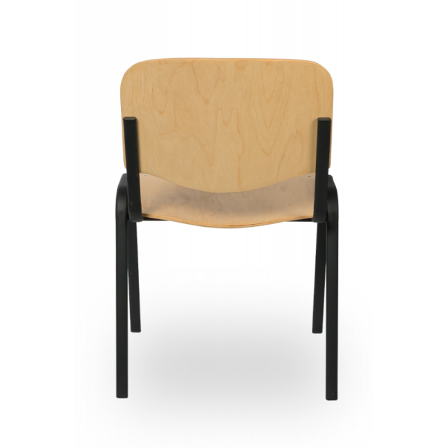Konferenčná stolička ISO WOOD – prírodná/čierne nohy