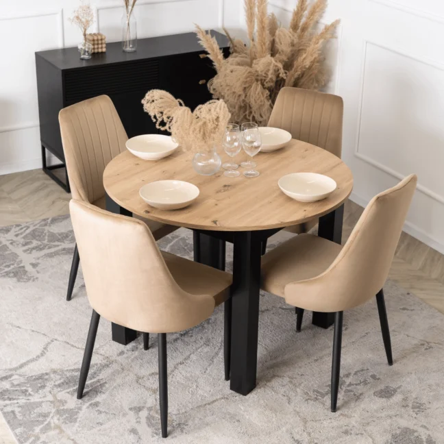 Jedálenská stolička BARI, béžová