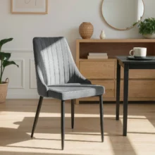 Jedálenská stolička BARI, šedá