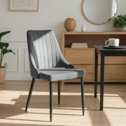 Jedálenská stolička BARI, šedá
