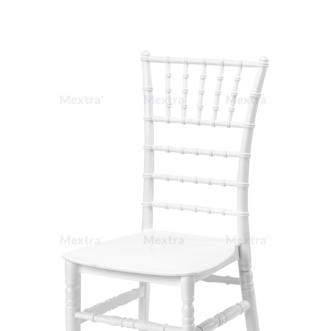 Banketová stolička Tiffany biela