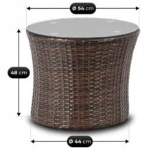 Záhradný nábytok FRIO, hnedý