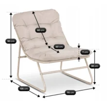 Záhradný set NIKEA, krémový