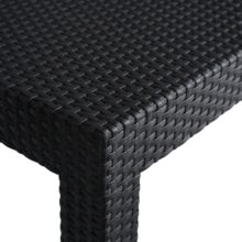 Záhradný set BRENTA, čierna/sivá