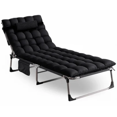 Záhradné ležadlo VENUS, čierna