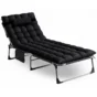Záhradné ležadlo VENUS, čierna