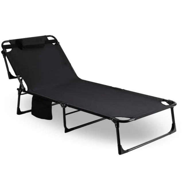 Záhradné ležadlo VENUS, čierna