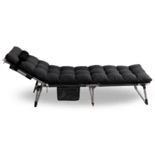 Záhradné ležadlo VENUS, čierna