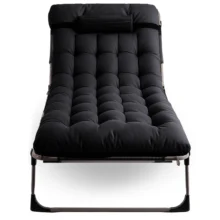 Záhradné ležadlo VENUS, čierna