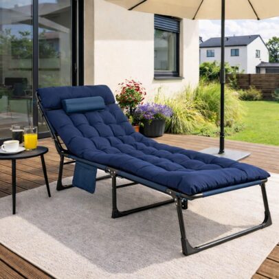 Záhradné ležadlo VENUS, modrá
