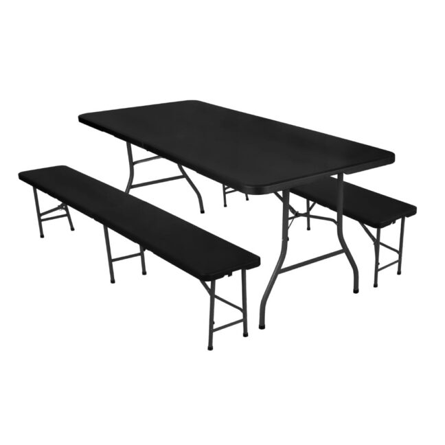 Záhradný cateringový set Party, čierna