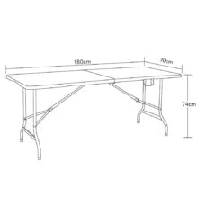 Záhradný cateringový set Party, biela