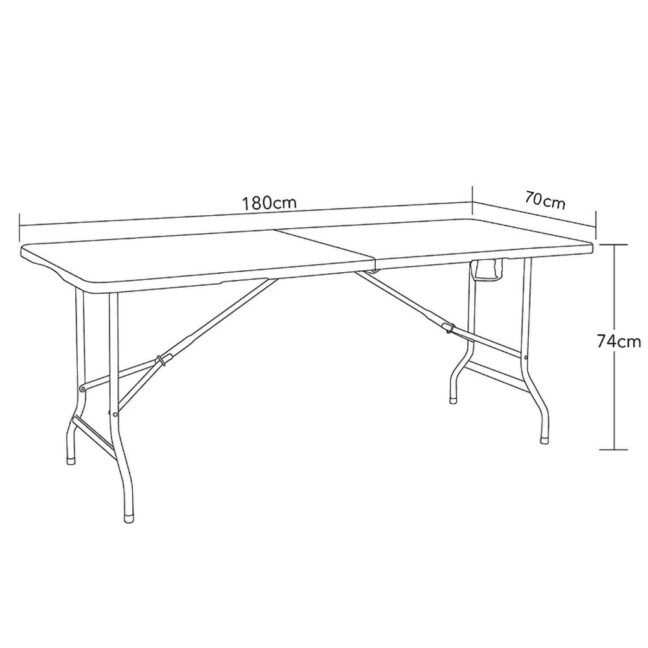 Záhradný cateringový set Party, biela