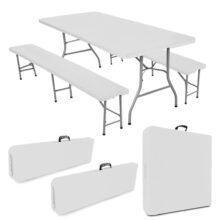 Záhradný cateringový set Party, biela