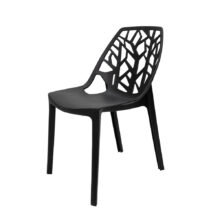 Jedálenská stolička ELOWEN, čierna
