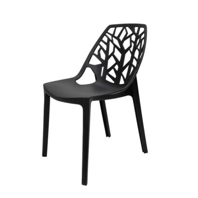 Jedálenská stolička ELOWEN, čierna