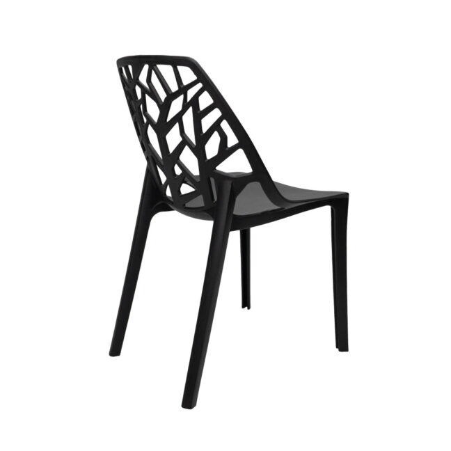 Jedálenská stolička ELOWEN, čierna