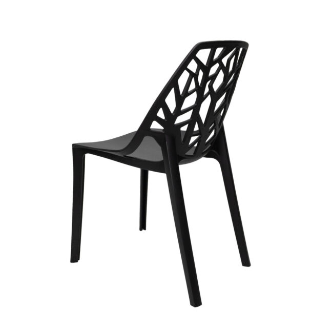Jedálenská stolička ELOWEN, čierna