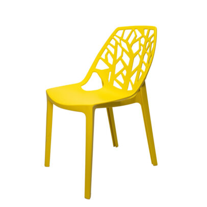 Jedálenská stolička ELOWEN, žltá