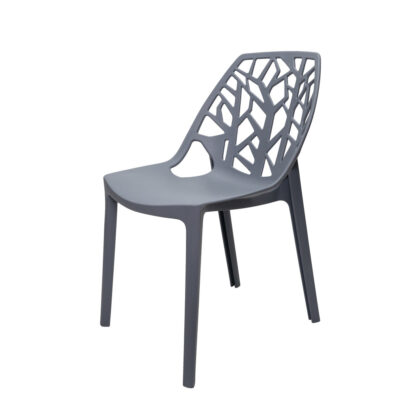 Jedálenská stolička ELOWEN, sivá