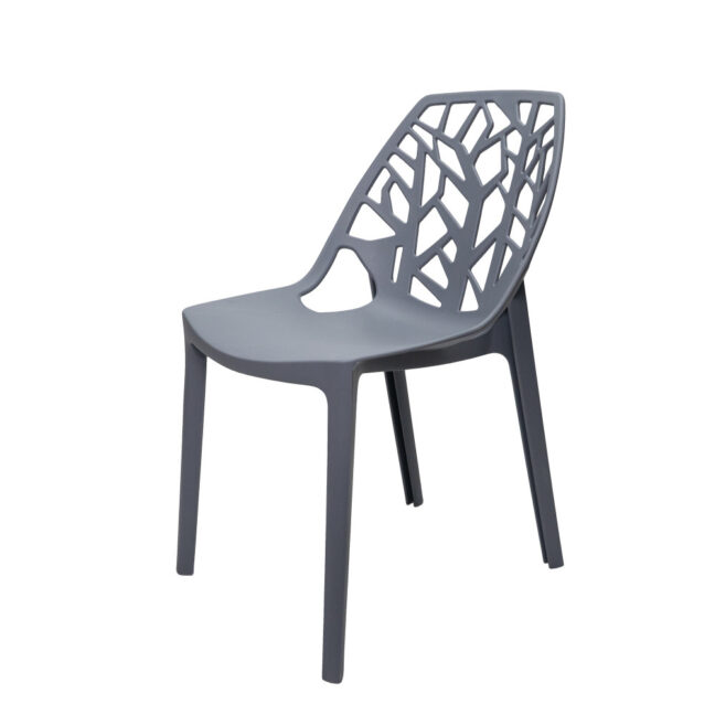 Jedálenská stolička ELOWEN, sivá