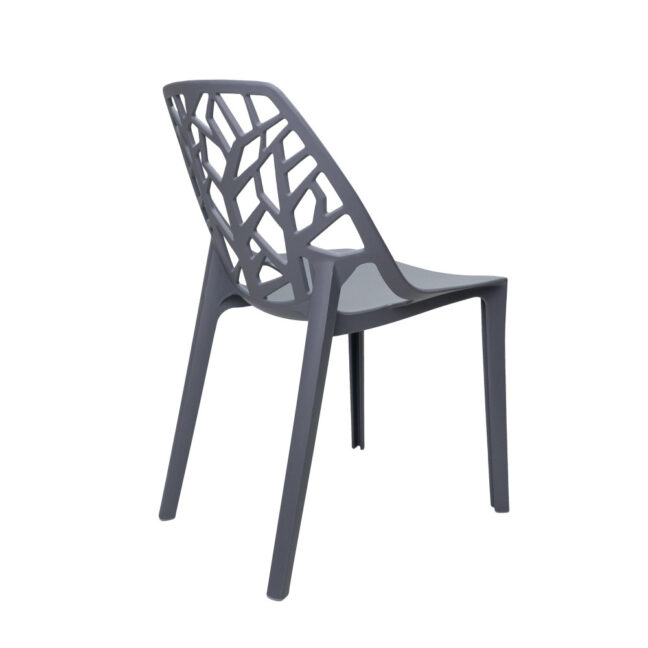 Jedálenská stolička ELOWEN, sivá