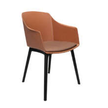 Jedálenská stolička AVELINE, hnedá