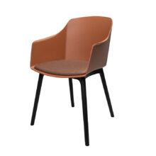 Jedálenská stolička AVELINE, hnedá