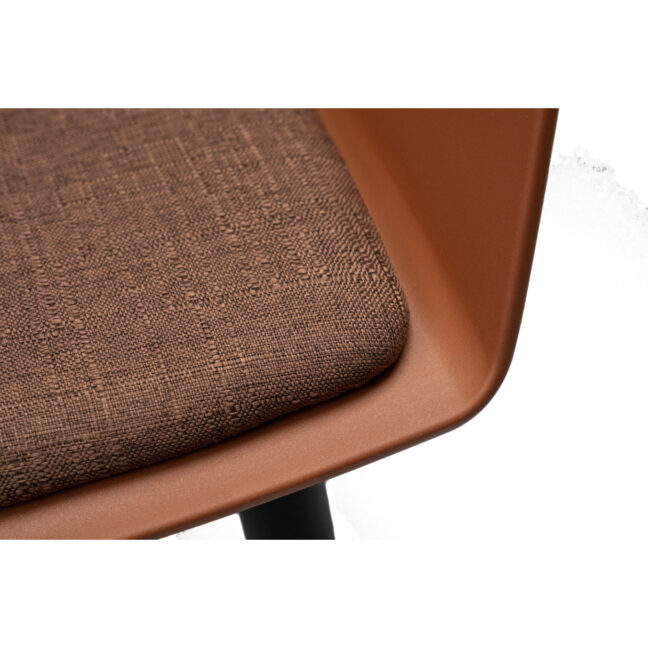 Jedálenská stolička AVELINE, hnedá