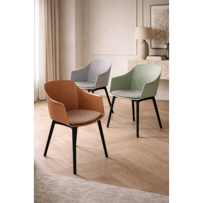 Jedálenská stolička AVELINE, zelená