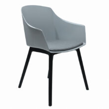 Jedálenská stolička AVELINE, sivá