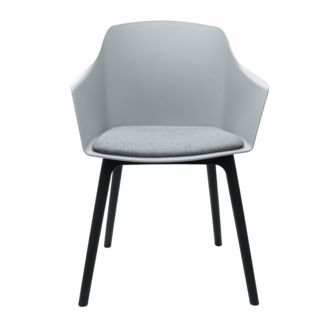Jedálenská stolička AVELINE, sivá