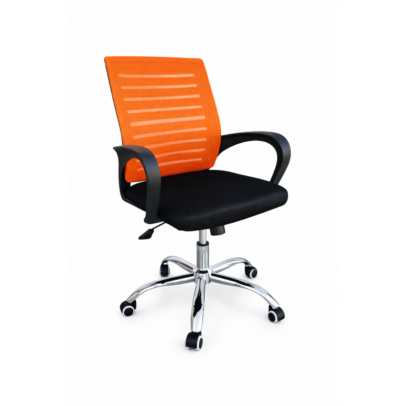 VALCOR ergonomická kancelárska stolička, čierna/oranžová