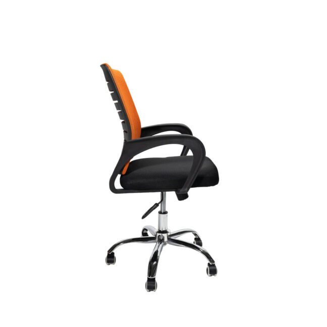 VALCOR ergonomická kancelárska stolička, čierna/oranžová