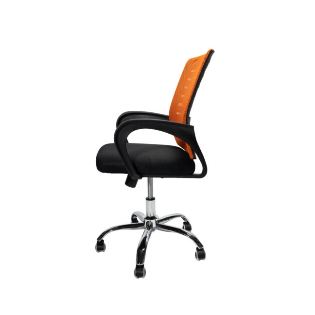 VALCOR ergonomická kancelárska stolička, čierna/oranžová