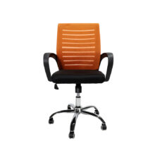 VALCOR ergonomická kancelárska stolička, čierna/oranžová
